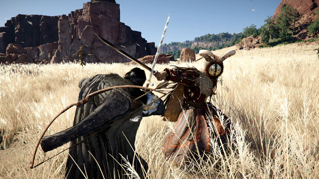 Crimson Desert, a fight in tall grass