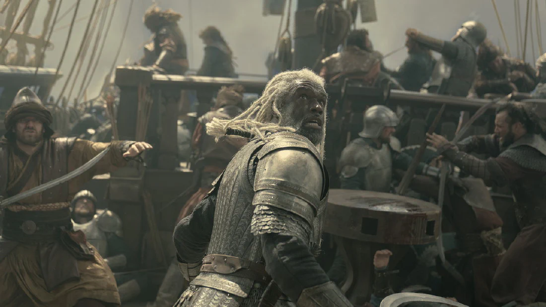 A battle scene from House of the Dragon season three